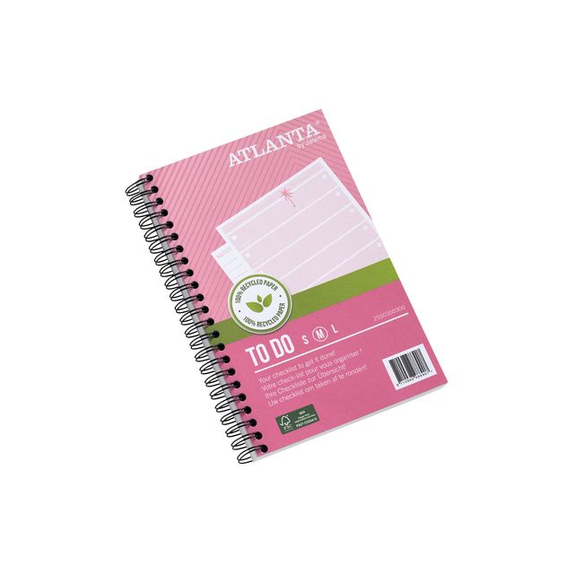 Djois - Things to do recycled papier Tropical 125x195mm 100 vel 70gr roze 2 stuks