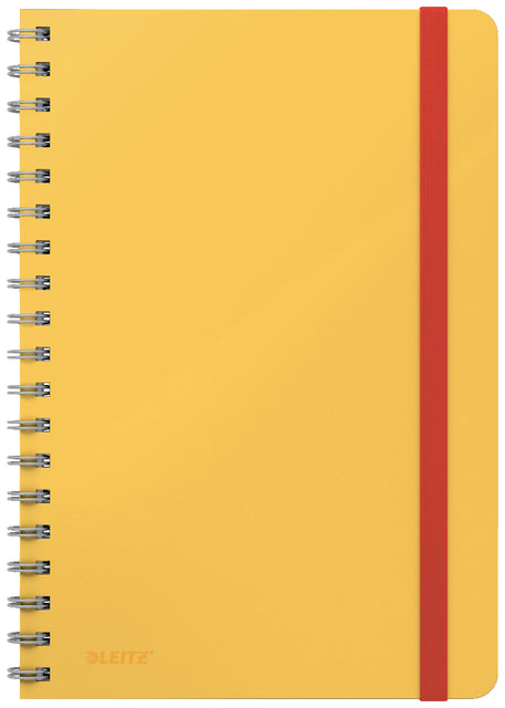 Leitz - Carnet Cosy B5 160 pages 100gr ligne spirale jaune | 5 pièces