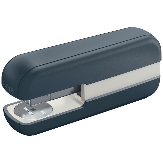 Leitz - Agrafeuse Cosy 30 feuilles 24/6 velours gris | 24 pièces