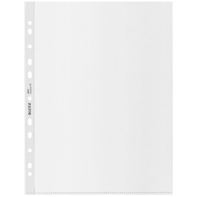 Leitz - Sac de présentation Recycle maxi 11 trous PP A4 100microns transparent 25 pièces