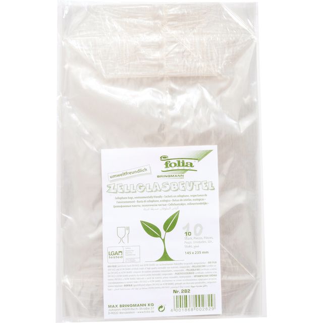 Folia Paper - Zellophantüte Folia 145x235mm 10 Stück transparent | 10 Stück