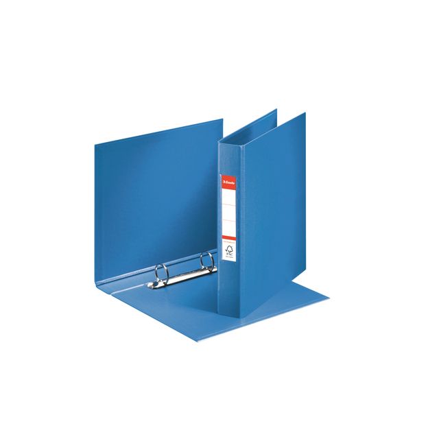 Esselte - Classeur à anneaux VIVIDA A5 2 anneaux O-mechanism 25mm PP Bleu
