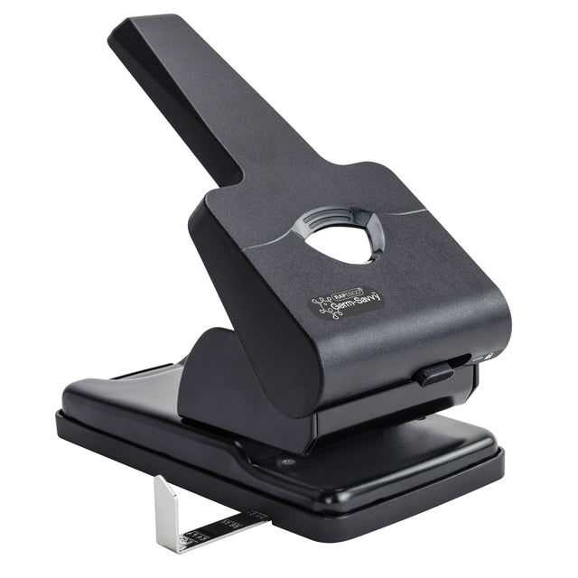 Rapesco - Perforatrice Germ-Savvy Heavy Duty HD865-P antibactérien 2 trous noir