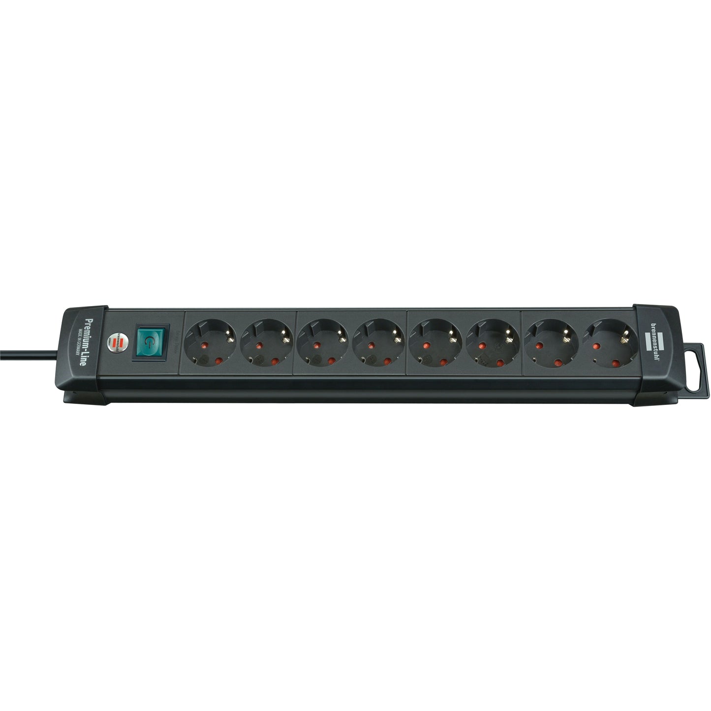 Brennerstuhl - Multiprise 8x 3 mètres noir | 2 pièces