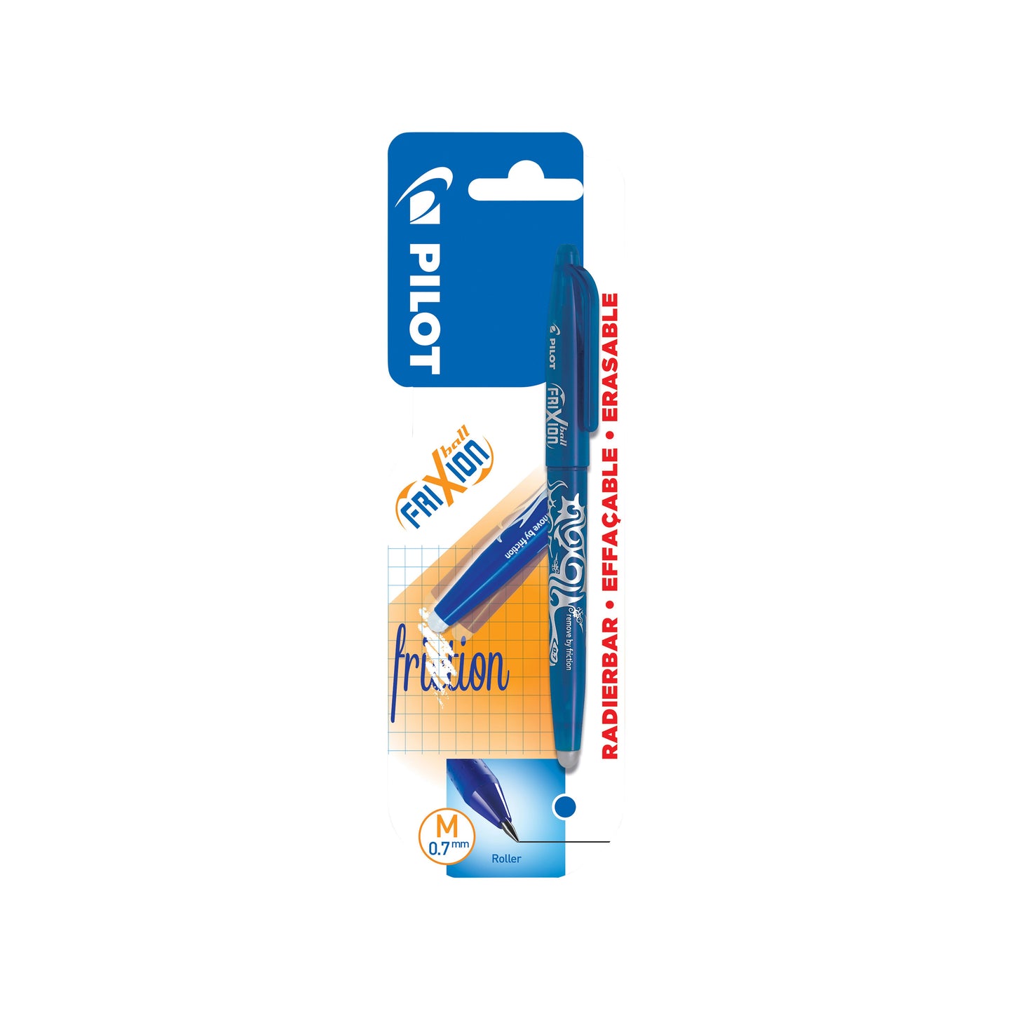 Pilot - Rollerpen frixion bl-fr7 m blister blauw