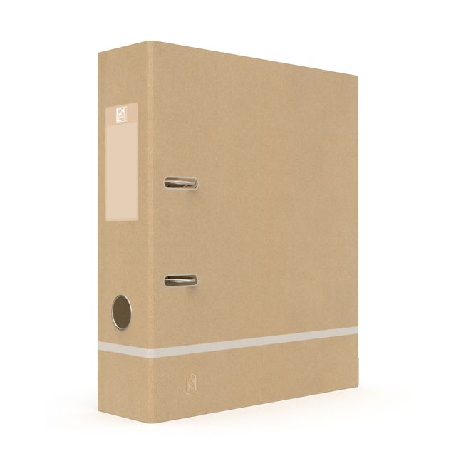 Oxford - Ordner a4 80mm karton naturel/wit | 280 stuks