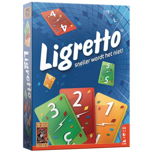 999 games - Spel ligretto blauw