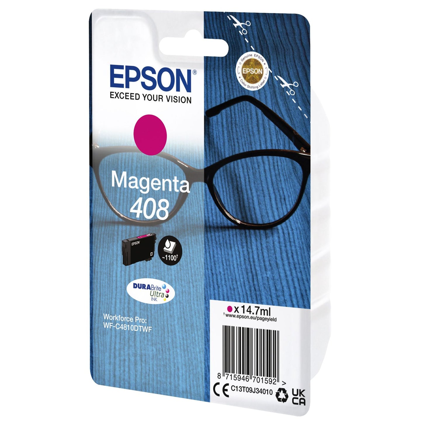 Epson - Cartouche d'encre T09J340 408 rouge | 8 pièces