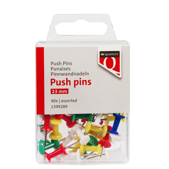 Quantore - Push pins assorti 40 stuks