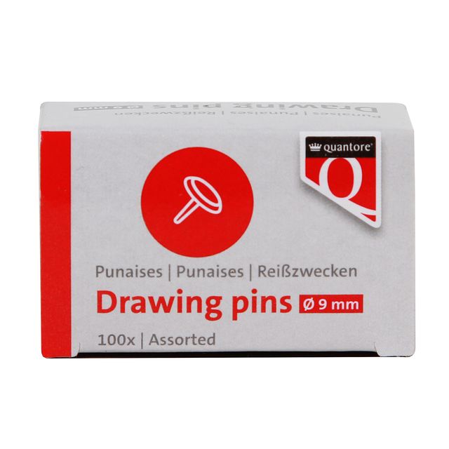 Quantore - Punaises 100 pièces assorties | 240 pièces