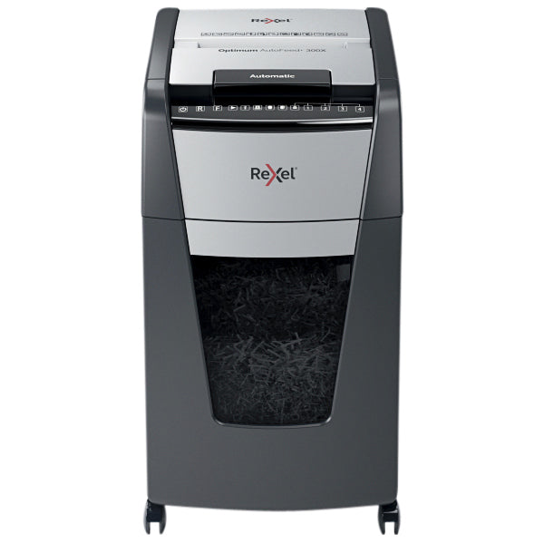 Rexel - Destructeur de papier Optimum Auto+ 300X P4 déchiquette 4x26mm