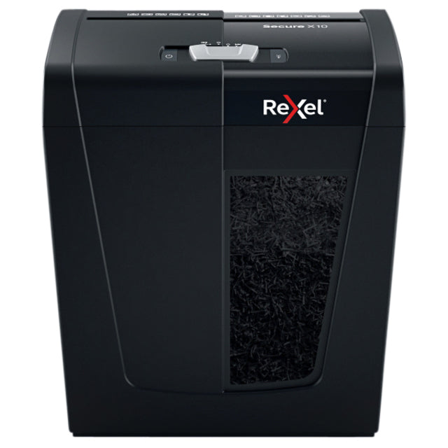 Rexel - Secure X10 papiervernietiger Kruisversnippering 68 dB Zwart