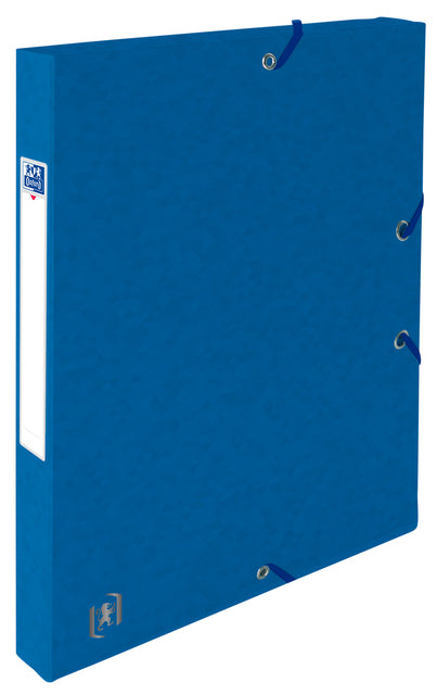 Oxford - Elastobox top file+ a4 25mm blauw
