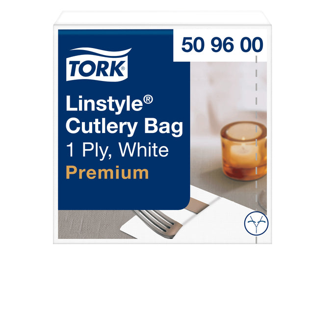 Tork - Pochette Linstyle 1-lagig 390x390mm weiß 509600