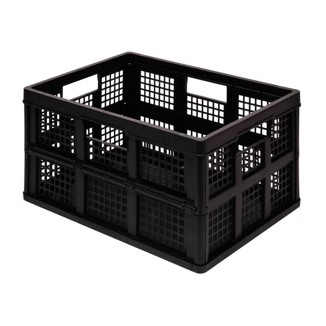 Really Useful Box - Caisse de rangement 45 litres 570x390x285mm pliable noir