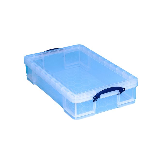 Really Useful - Boîte de rangement 33 litres 710x440x165mm transparent blanc