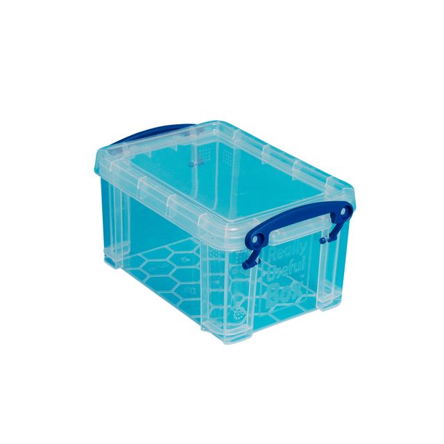 Really Useful Box - Boîte de rangement 0,7 litre 155x100x80mm transparent blanc
