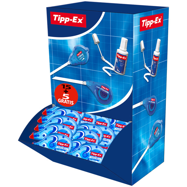 Tipp-Ex – Korrektur-Taschenmaus 4,2 mm x 10 m, Vorteilspack mit 15 Stück + 5 Stück gratis