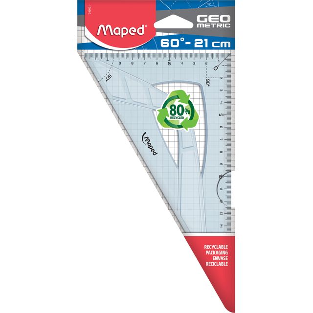 Maped - Dessin Triangle Géométrique 21cm 60 degrés