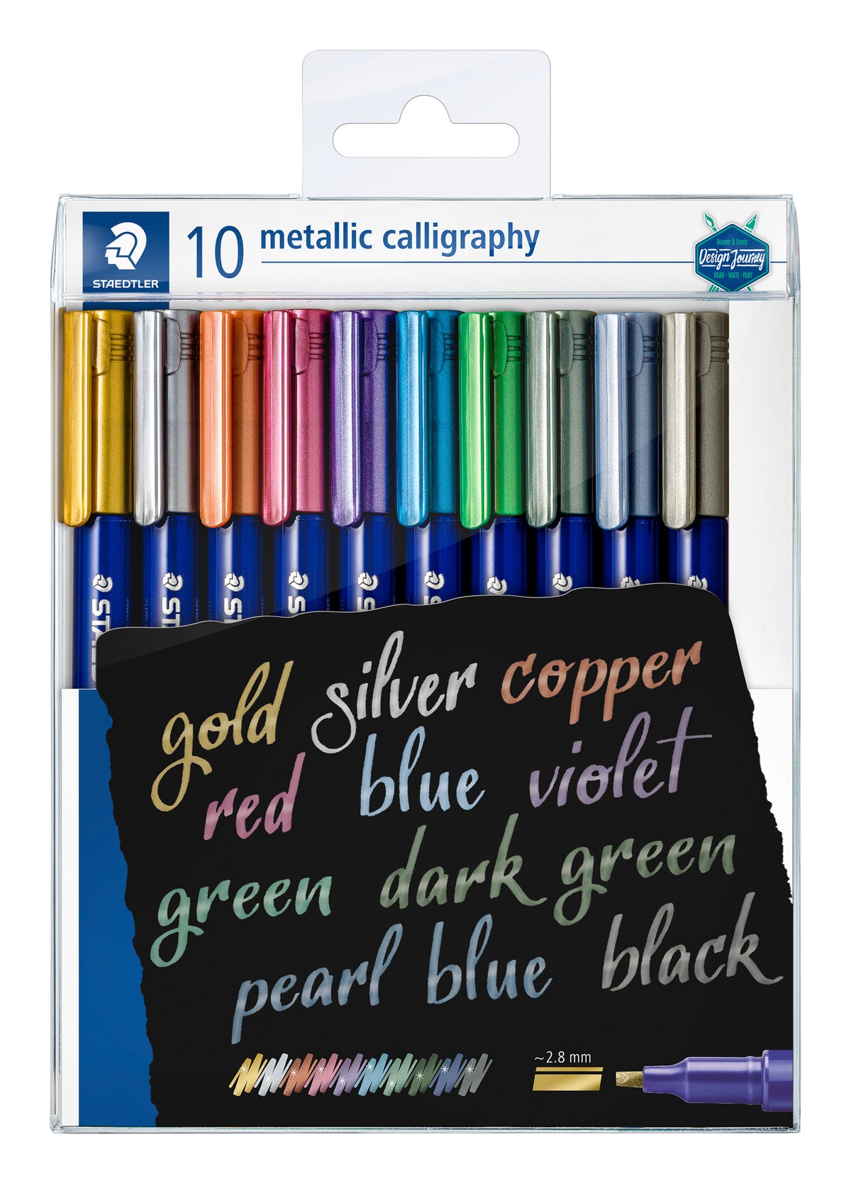 Staedtler - Stylo calligraphie cul métallique | 50 pièces