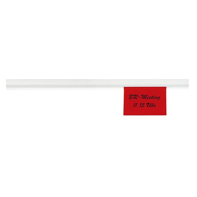 MAUL - Cadre mural tringle à papier 50cm autocollant blanc | 100 pièces
