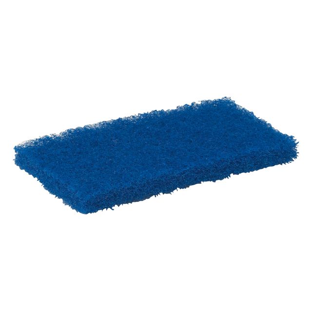 Vikan - Éponge à récurer moyenne 125x245x23mm nylon bleu | 10 pièces