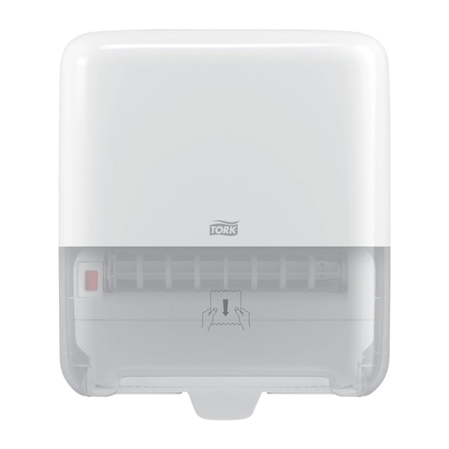 Tork - Distributeur de rouleaux de serviettes H1 Elevation Matic blanc 551000 | 60 pièces