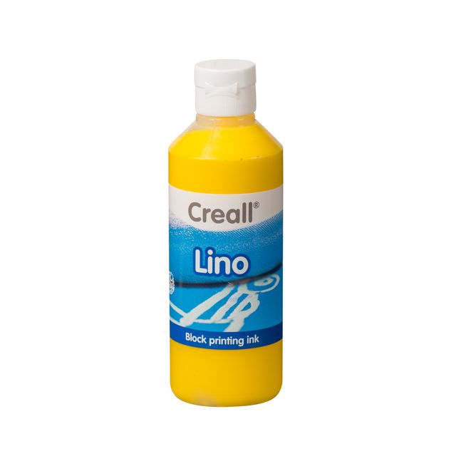 Creall - Linoleumverf Lino geel 250ml | 6 stuks