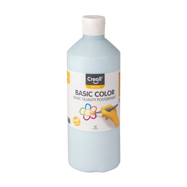 Creall - Plakkaatverf basic pastel blauw 500ml | 6 stuks