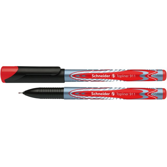 Schneider - Fineliner topliner 911 0.4mm rood