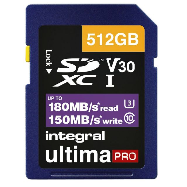 Intégral - Carte mémoire SDXC 512 Go