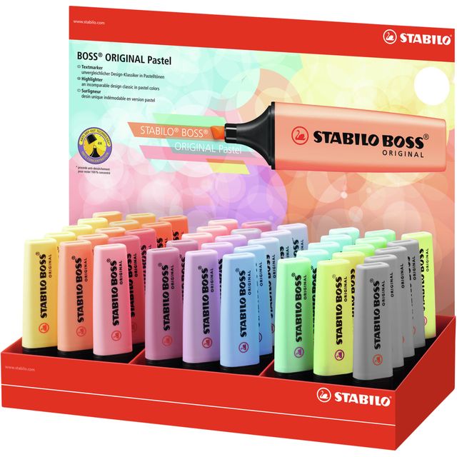 Stabilo - Markeerstift boss 70/45 45st pastel ass