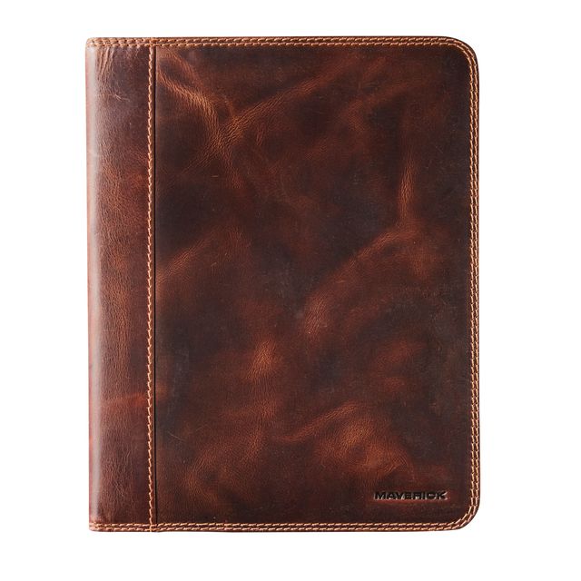 Maverick - Schrijfmap The Original A5 inclusief schrijfblok leer bruin