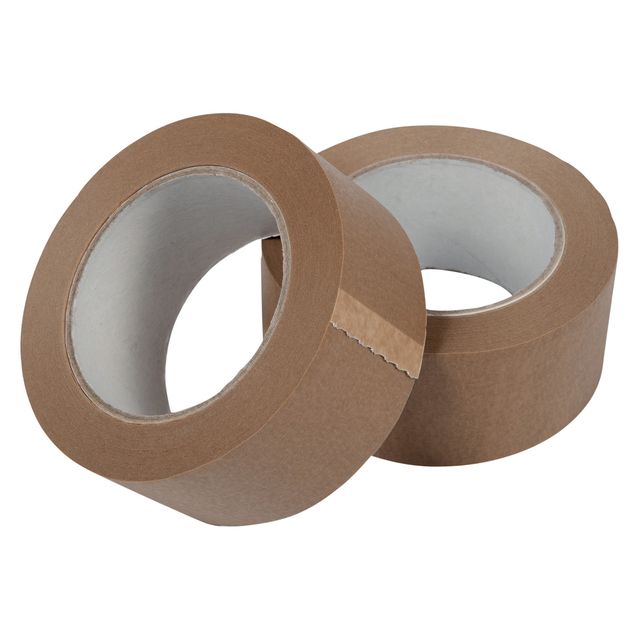 IEZZY - Papier d'emballage 50mmx50 mètres 80p papier recyclé marron | 12 pièces
