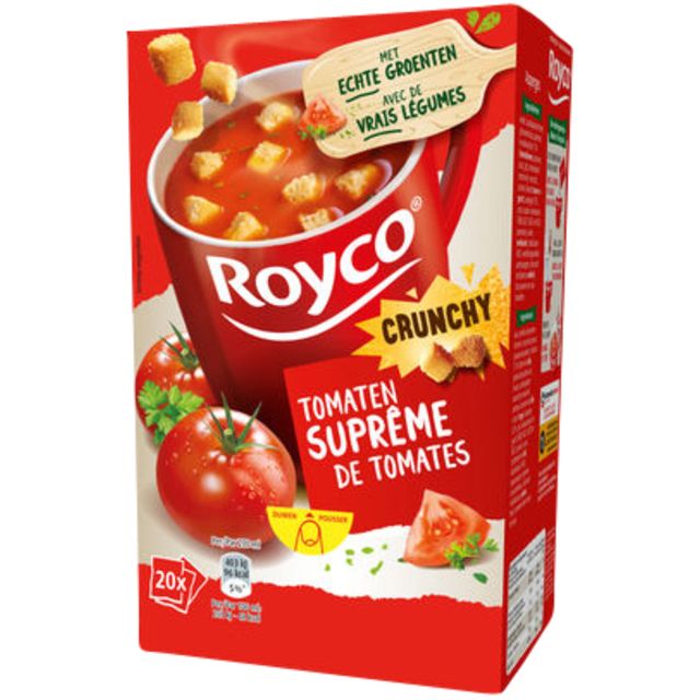 Royco - Soupe suprême de tomates aux croûtons 20 sachets
