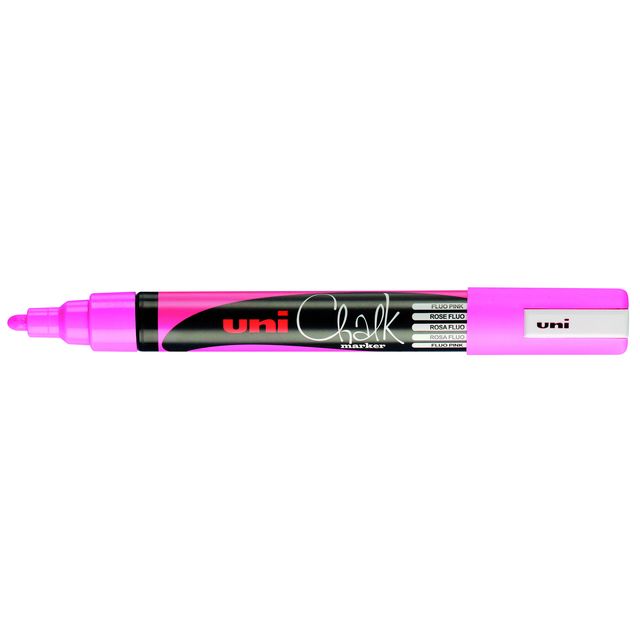 Uni-ball - Krijtstift chalk rond 1.8-2.5mm fluor roze