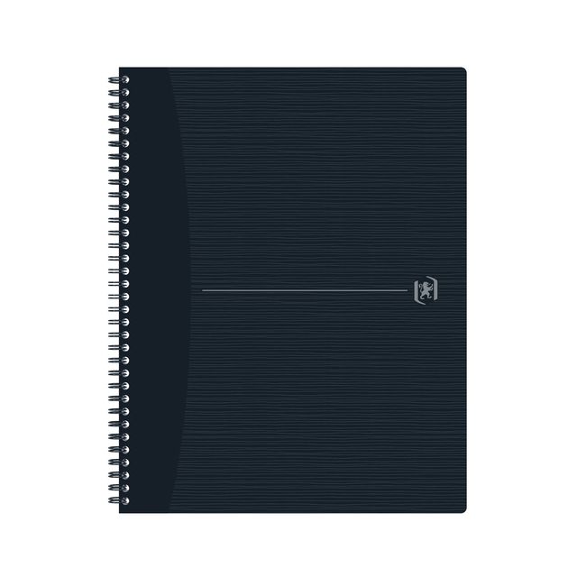 Oxford - Bloc spirale Origin A4+ ligne 140 pages 90gr noir