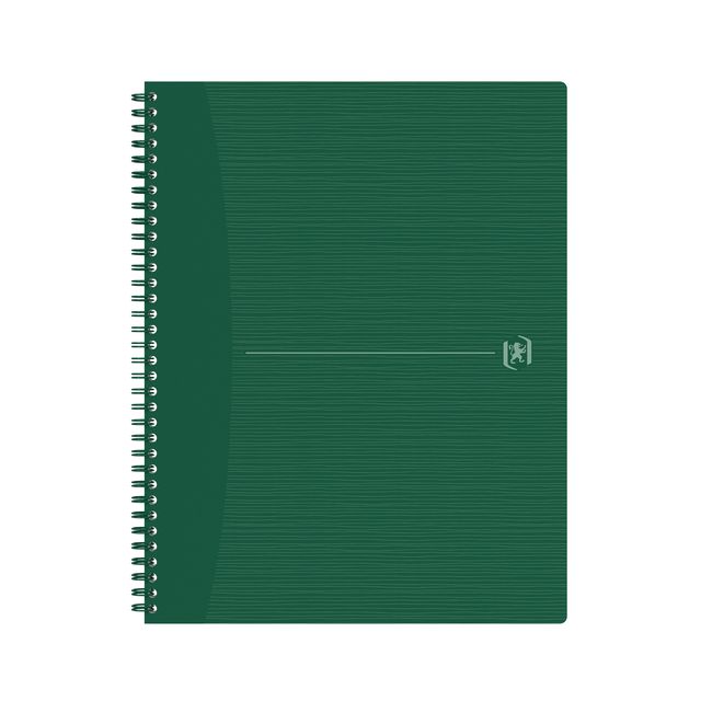 Oxford - Spiraalblok Origin A4+ lijn 140 pagina's 80gr groen | 5 stuks