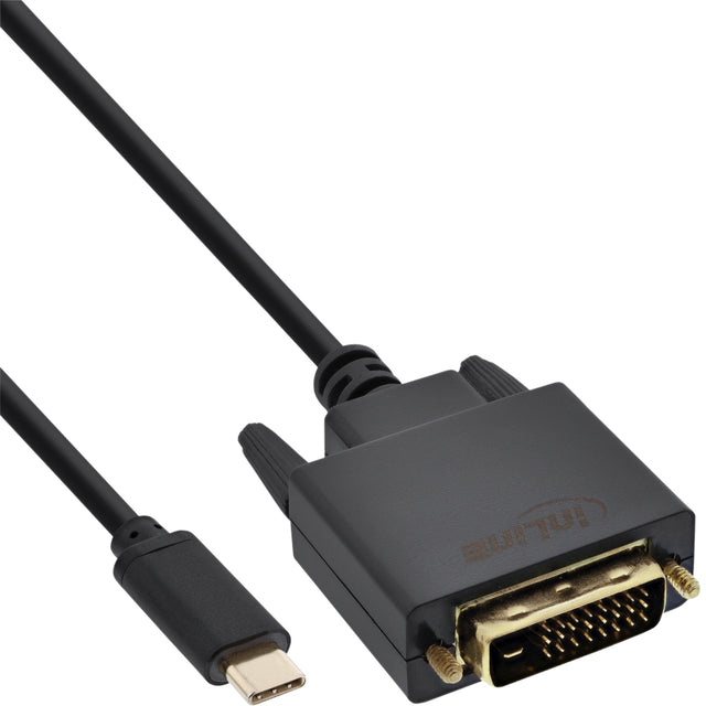 InLine - Câble USB-C DVI 24+1 3.1 1080P M/M 2 mètres noir