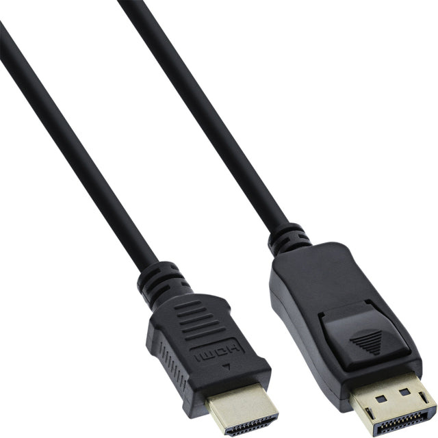 InLine - Kabel Displayport HDMI 4K M/M 2 meter zwart