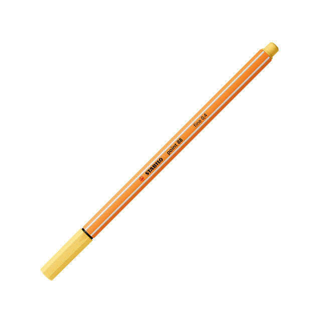 Stabilo - Fineliner point 88/23 fin jaune clair | 10 pièces