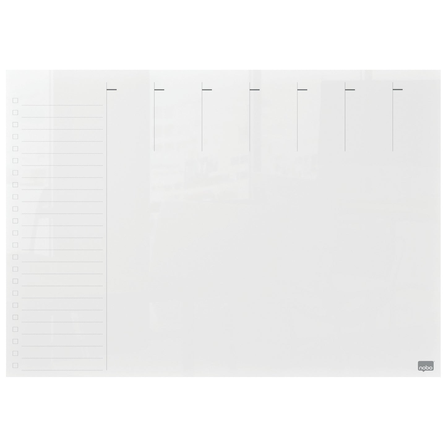 Nobo - Weekplanner transparant acryl A4