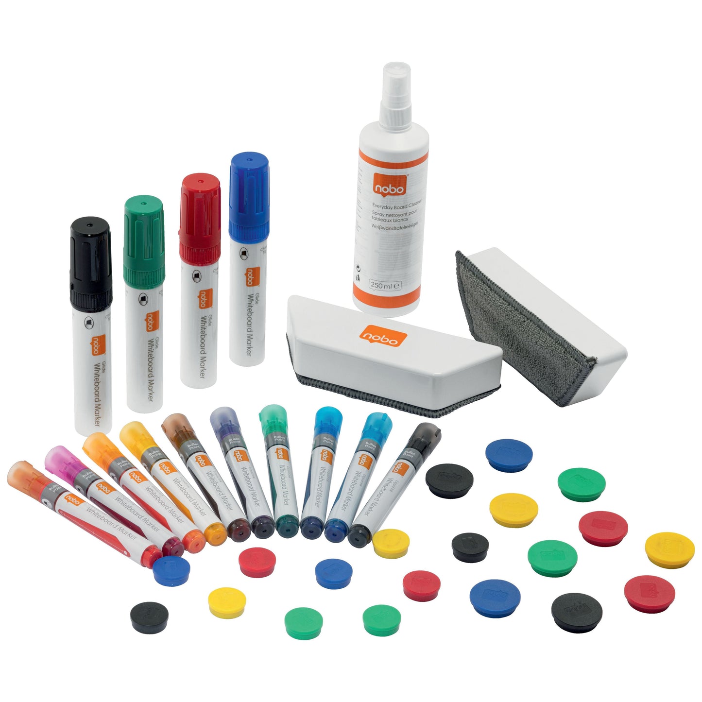Nobo - Kit d'accessoires pour tableau blanc Move Measure 37 pièces