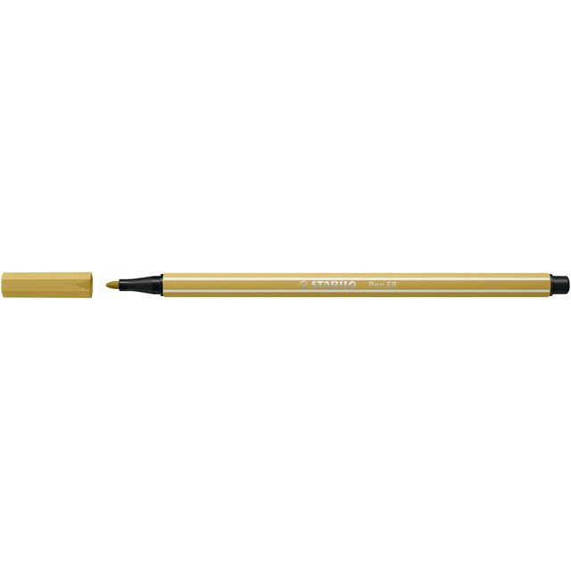 Stabilo - Pen 68, premium viltstift, khaki, per stuk