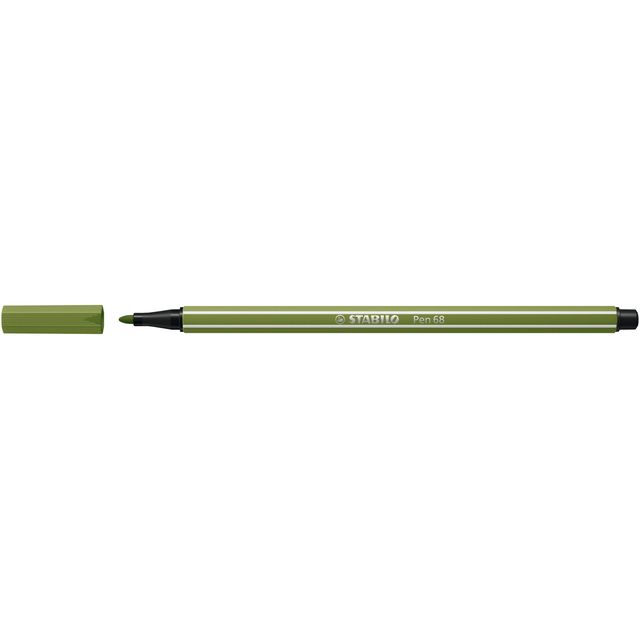 Stabilo - Viltstift Pen 68/35 medium mosgroen | 10 stuks