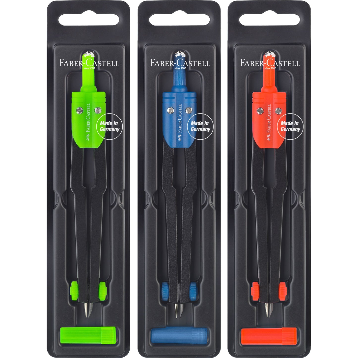 Faber Castell - Boussole à réglage rapide Faber-Castell couleurs assorties