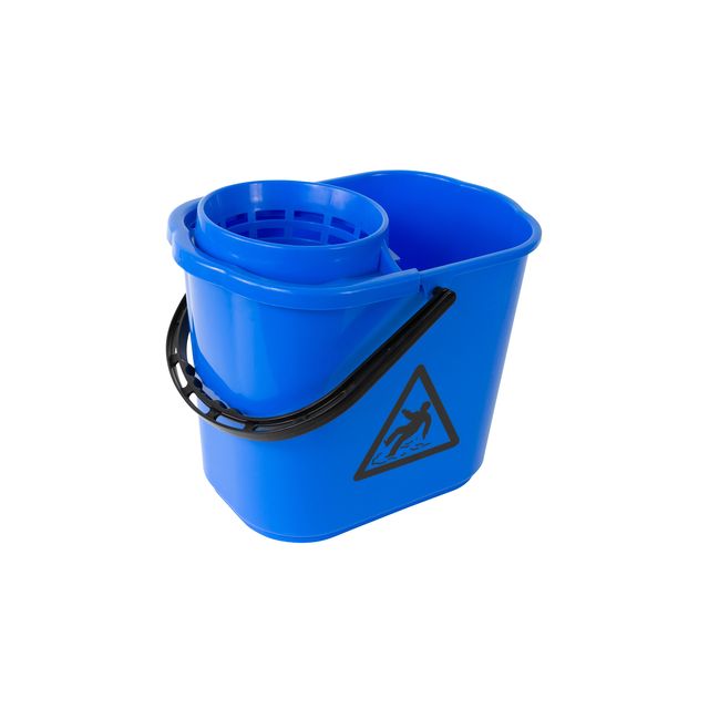 Cleaninq - Mopemmer spaans met korf 12l blauw