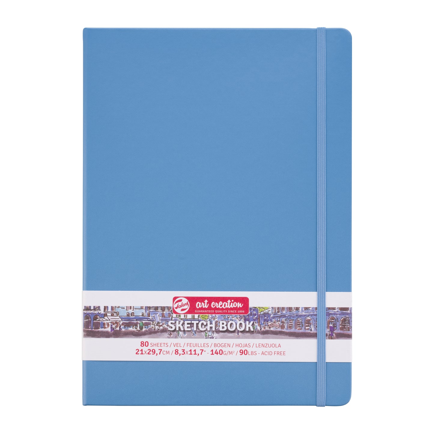 Talens Art Creation - Carnet de croquis Art Creation 80 feuilles blanches 140gr 210x300mm bleu