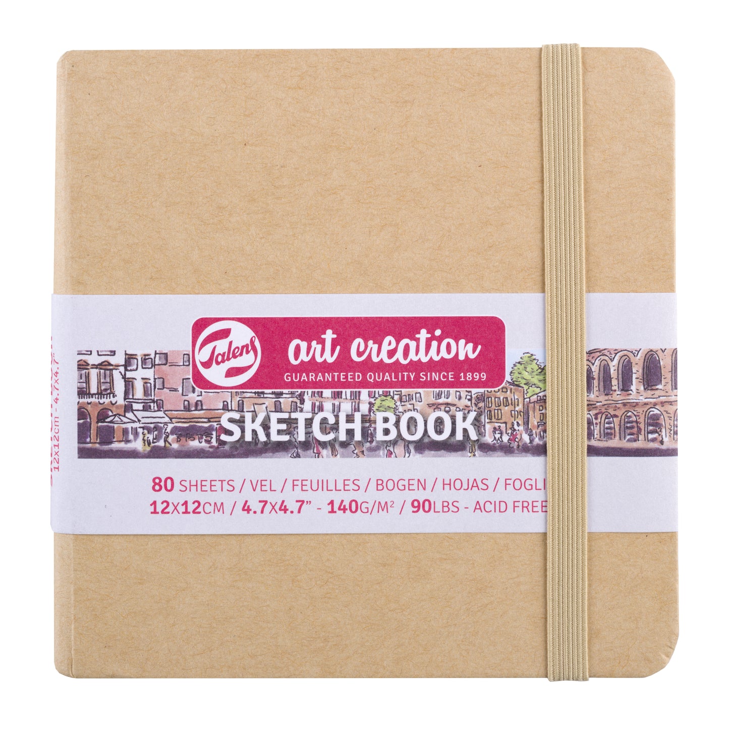 Talens Art Creation - Schetsboek art creation 120x120mm kraft | 5 stuks