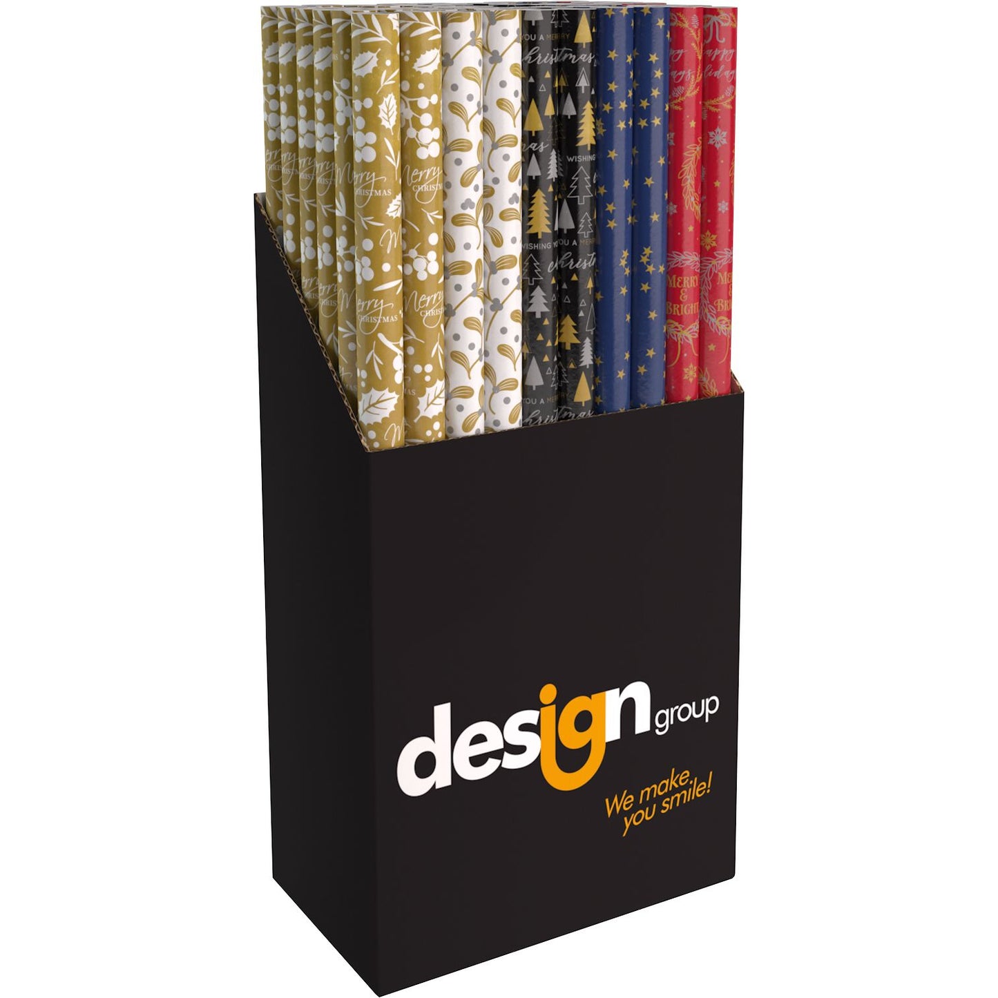 IG design - Papier cadeau de Noël métallisé 150x70cm assorti